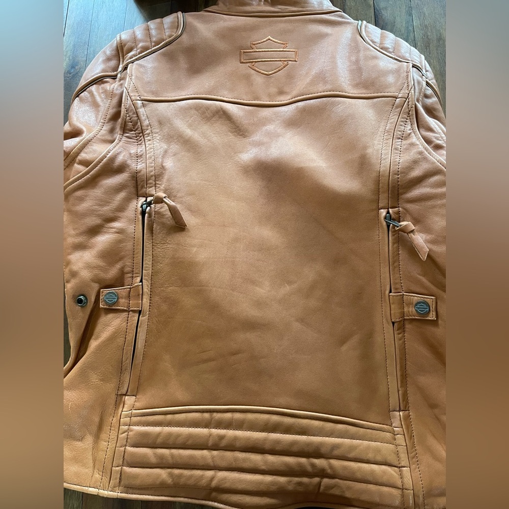 NEW Harley-Davidson Women's Pursuit Triple Vent System Leather Jacket brown - Picture 14 of 16